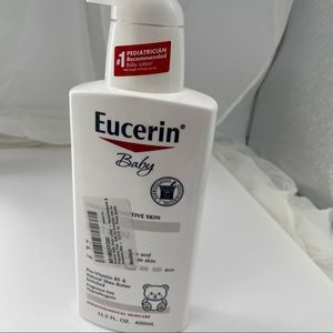 Eucerin Baby Lotion 13.5 Oz pump Bottle Fragrance, Dye Parabin Free
